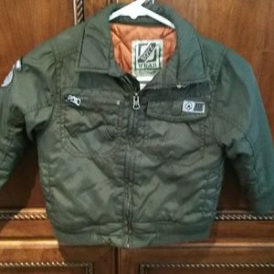 Boys green bomber jacket